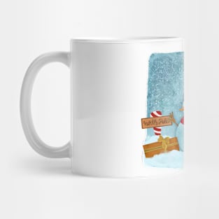 Christmas snowman illustration Mug